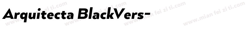 Arquitecta BlackVers字体转换